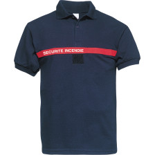 Polo sécurité incendie bleu