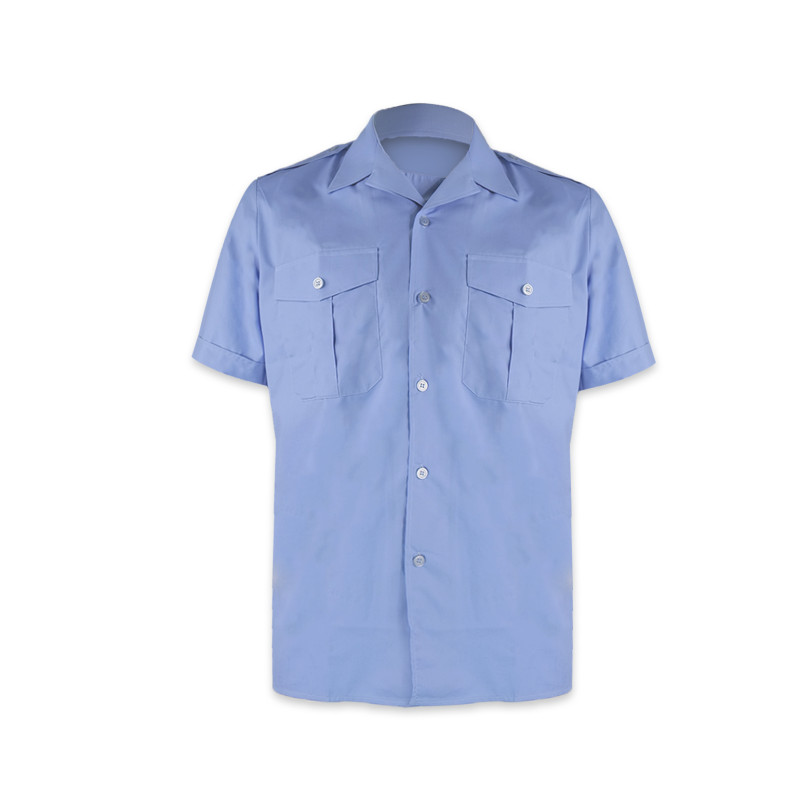 Chemisette bleu manches courtes (Homme)