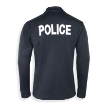 Polo Police manches longues bleu marine (Homme)