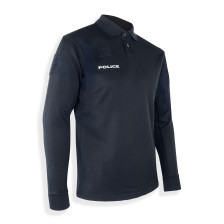 Polo Police manches longues bleu marine (Homme)
