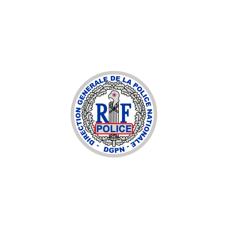 Insigne brodé rond d'identification - DGPN