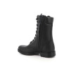 Rangers Pompier noires montantes à zip semelle cousue
