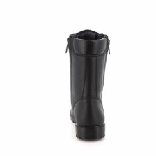 Rangers Pompier noires montantes à zip semelle cousue