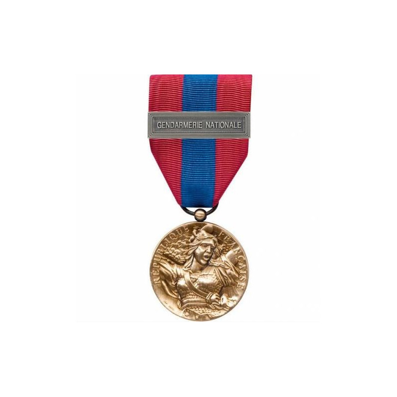 Médaille de la Défense Nationale bronze avec agrafe Gendarmerie Nationale