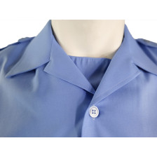 Chemisette bleu manches courtes (Femme)