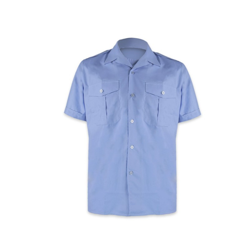 Chemisette bleu manches courtes (Femme)