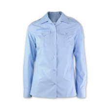 Chemise bleue à plastron...