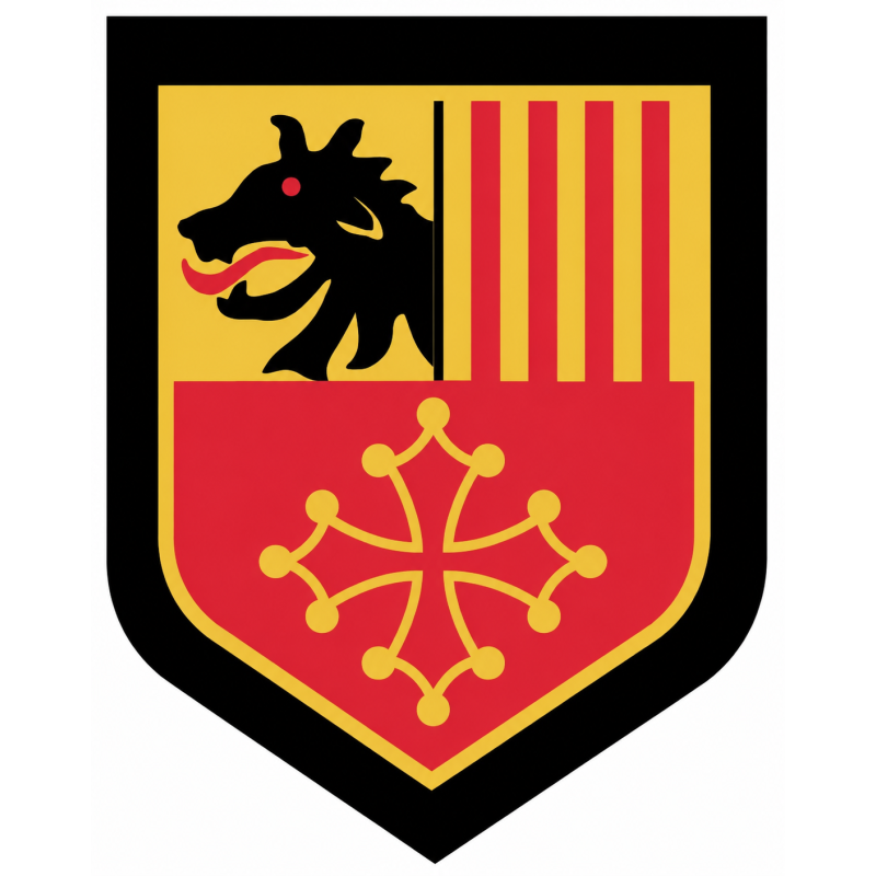 Écusson brodé - Région de Gendarmerie du Languedoc-Roussillon (pour collectionneur)