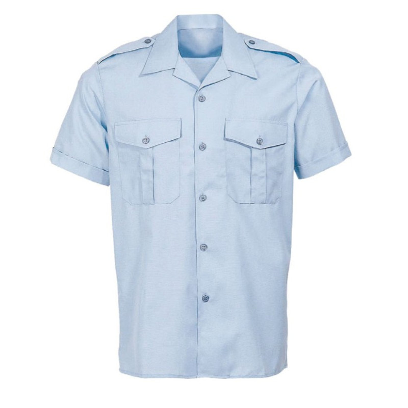 Chemisette bleue à pattes d'épaule (Homme)